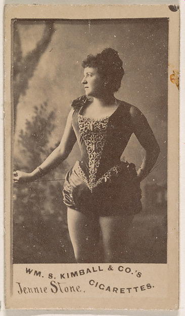 Jennie Stone, from the Actresses series (N203) issued by Wm. S. Kimball & Co.