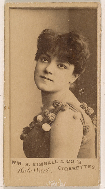 Kate Wart, from the Actresses series (N203) issued by Wm. S. Kimball & Co.