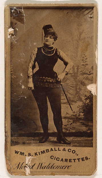 Maud Waldemere, from the Actresses series (N203) issued by Wm. S. Kimball & Co.