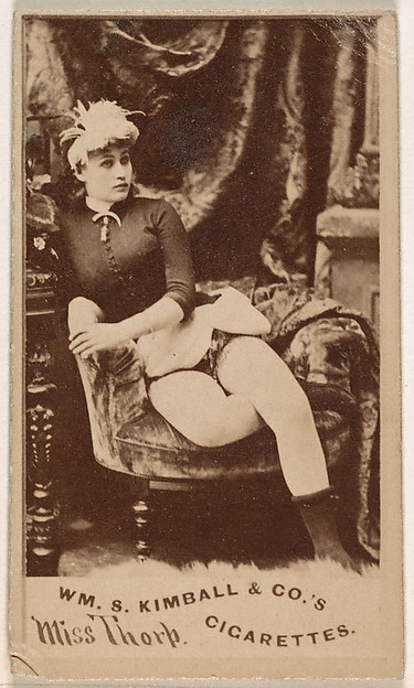 Miss Thorp, from the Actresses series (N203) issued by Wm. S. Kimball & Co.