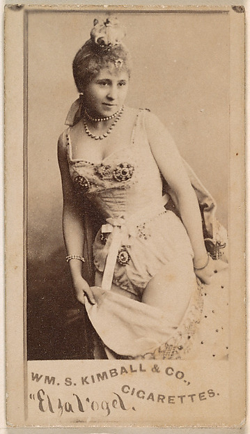 Elza Vogel, from the Actresses series (N203) issued by Wm. S. Kimball & Co.