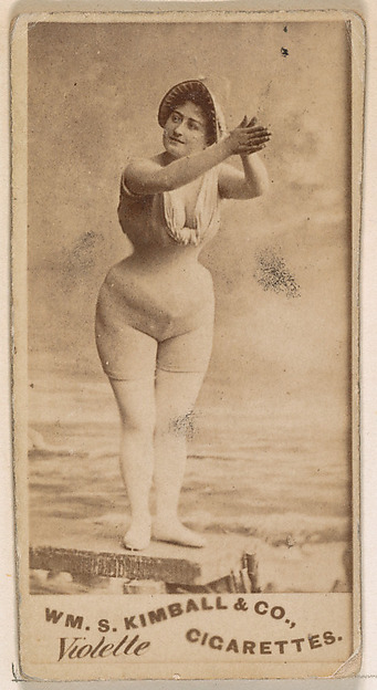 Miss Violette, from the Actresses series (N203) issued by Wm. S. Kimball & Co.