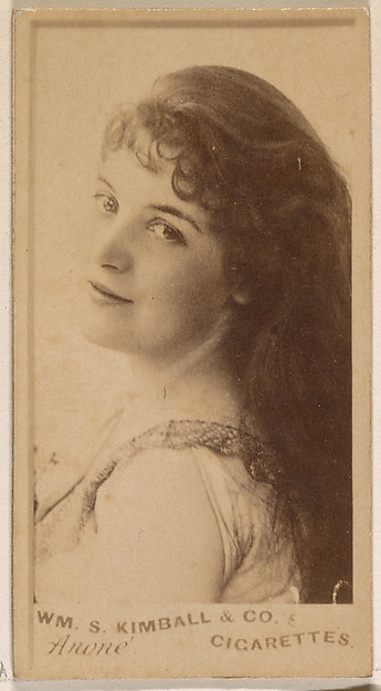 Miss Anone, from the Actresses series (N203) issued by Wm. S. Kimball & Co.