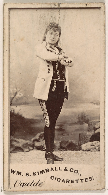 Miss Ugalde, from the Actresses series (N203) issued by Wm. S. Kimball & Co.