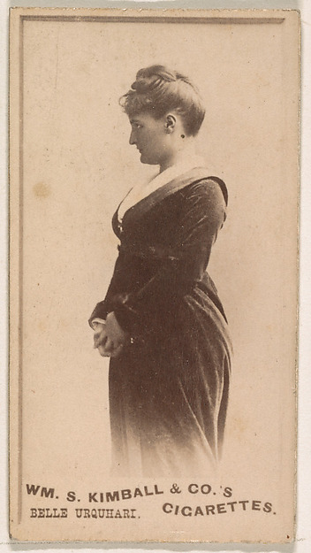 Belle Urquhart, from the Actresses series (N203) issued by Wm. S. Kimball & Co.