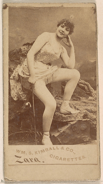 Miss Zara, from the Actresses series (N203) issued by Wm. S. Kimball & Co.
