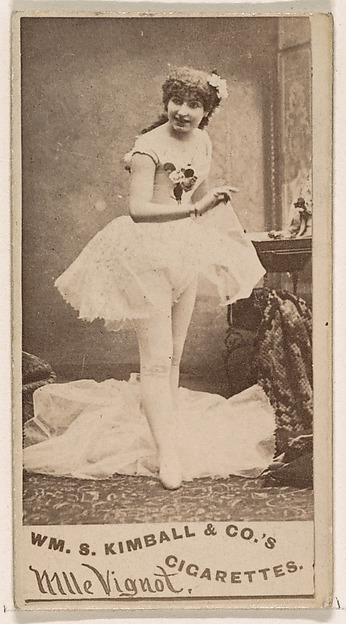Mlle Vignot, from the Actresses series (N203) issued by Wm. S. Kimball & Co.