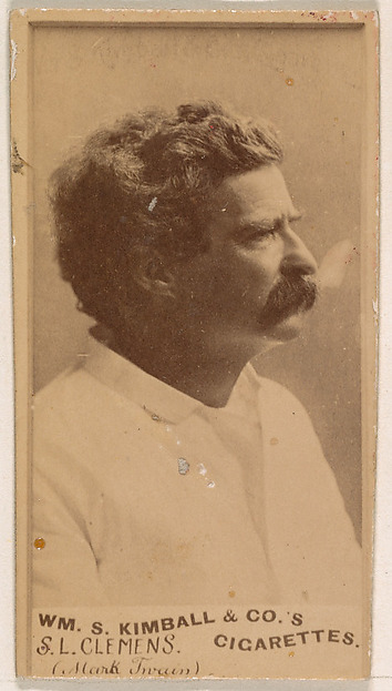 Samuel L. Clemens (Mark Twain), from the Actresses series (N203) issued by Wm. S. Kimball & Co.