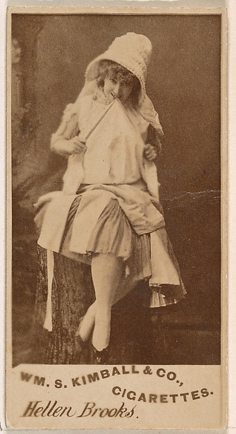 Hellen Brooks, from the Actresses series (N203) issued by Wm. S. Kimball & Co.