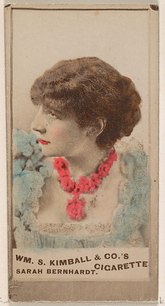 Sarah Bernhardt, from the Actresses series (N203) issued by Wm. S. Kimball & Co.