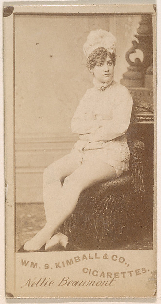 Nellie Beaumont, from the Actresses series (N203) issued by Wm. S. Kimball & Co.