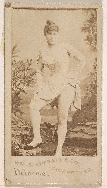 Miss Delorme, from the Actresses series (N203) issued by Wm. S. Kimball & Co.