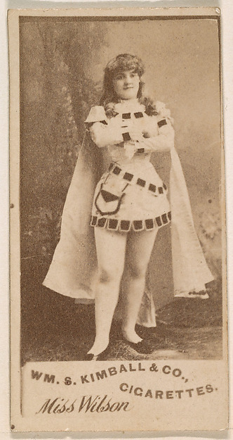 Miss Wilson, from the Actresses series (N203) issued by Wm. S. Kimball & Co.