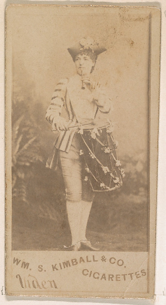 Miss Viden, from the Actresses series (N203) issued by Wm. S. Kimball & Co.