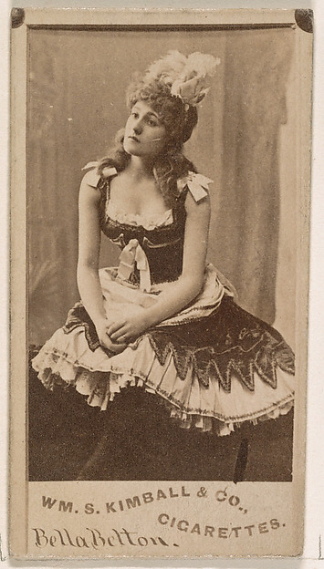 Bella Betton, from the Actresses series (N203) issued by Wm. S. Kimball & Co.