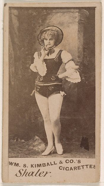 Miss Shaler, from the Actresses series (N203) issued by Wm. S. Kimball & Co.
