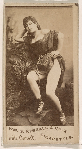Mlle. Benoit, from the Actresses series (N203) issued by Wm. S. Kimball & Co.