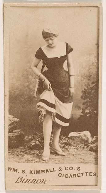 Miss Binnon, from the Actresses series (N203) issued by Wm. S. Kimball & Co.