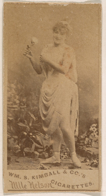 Mlle. Nelson, from the Actresses series (N203) issued by Wm. S. Kimball & Co.