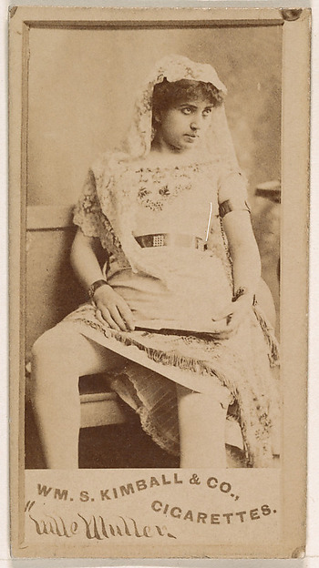 Mlle. Muller, from the Actresses series (N203) issued by Wm. S. Kimball & Co.