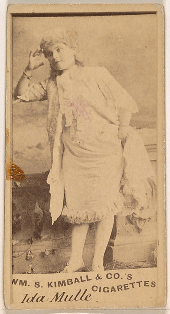 Ida Mulle, from the Actresses series (N203) issued by Wm. S. Kimball & Co.