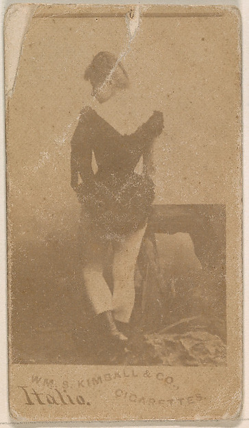 Miss Italia, from the Actresses series (N203) issued by Wm. S. Kimball & Co.