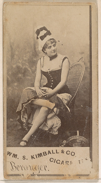 Miss Beranger, from the Actresses series (N203) issued by Wm. S. Kimball & Co.