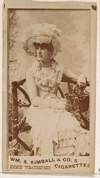 Emmie Weathersby, from the Actresses series (N203) issued by Wm. S. Kimball & Co.