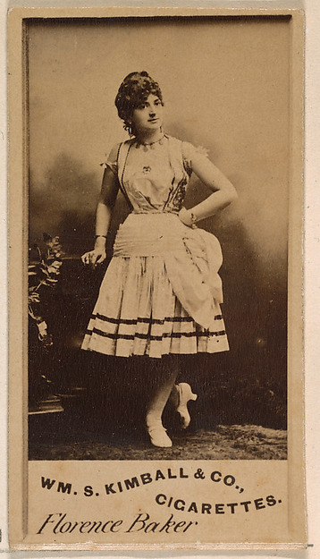 Florence Baker, from the Actresses series (N203) issued by Wm. S. Kimball & Co.