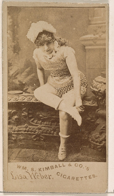 Lisa Weber, from the Actresses series (N203) issued by Wm. S. Kimball & Co.
