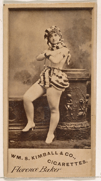 Florence Baker, from the Actresses series (N203) issued by Wm. S. Kimball & Co.