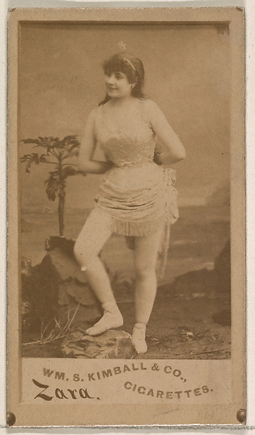 Miss Zara, from the Actresses series (N203) issued by Wm. S. Kimball & Co.