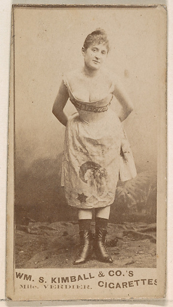 Mlle. Verdier, from the Actresses series (N203) issued by Wm. S. Kimball & Co.