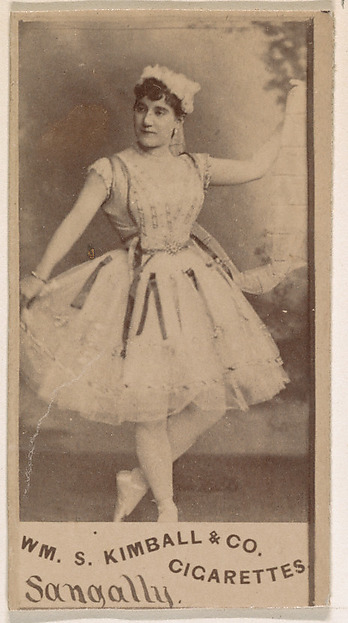 Miss Sangally, from the Actresses series (N203) issued by Wm. S. Kimball & Co.