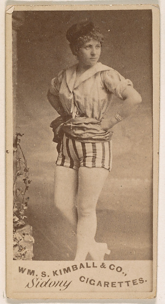 Miss Sidony, from the Actresses series (N203) issued by Wm. S. Kimball & Co.