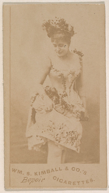 Miss Bepoir, from the Actresses series (N203) issued by Wm. S. Kimball & Co.