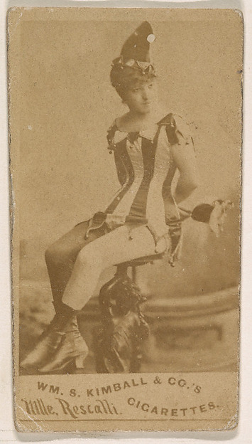 Mlle. Rescalli, from the Actresses series (N203) issued by Wm. S. Kimball & Co.