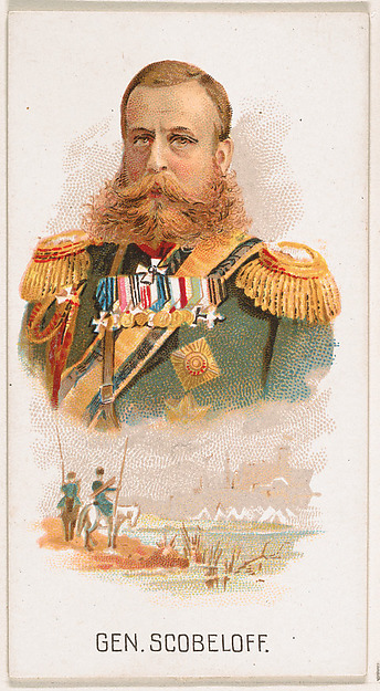 General Scobeloff, from Leaders series (N222) issued by Kinney Bros.