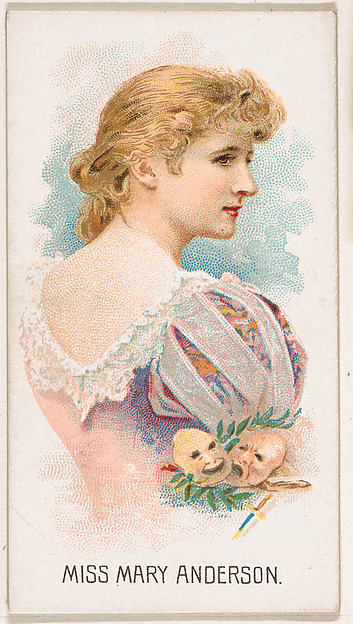 Miss Mary Anderson, from Leaders series (N222) issued by Kinney Bros.