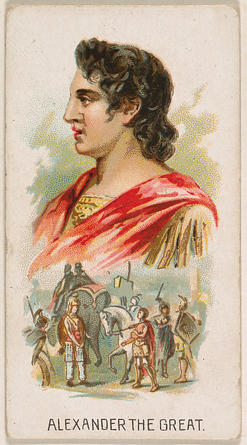 Alexander the Great, from Leaders series (N222) issued by Kinney Bros.