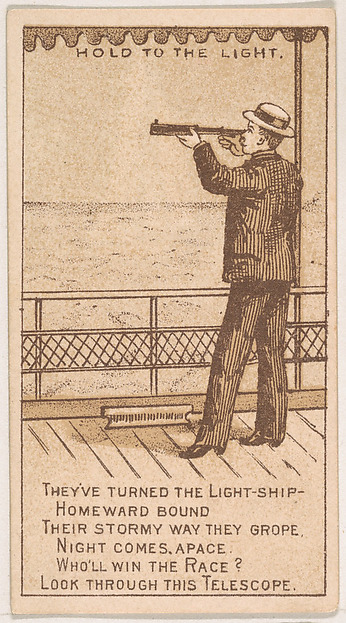 They've Turned the Light-Ship Homeward Bound..., from the Magic Changing Cards series (N223) issued by Kinney Tobacco Company by Kinney Brothers Tobacco Company, The Metropolitan Museum of Art