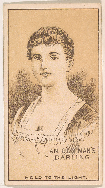 An Old Man's Darling, from the Magic Changing Cards series (N223) issued by Kinney Tobacco Company