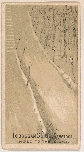 Toboggan Slide, Saratoga, from the Magic Changing Cards series (N223) issued by Kinney Tobacco Company