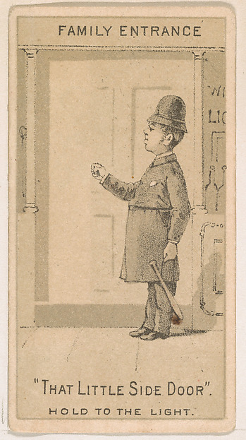 That Little Side Door, from the Magic Changing Cards series (N223) issued by Kinney Tobacco Company