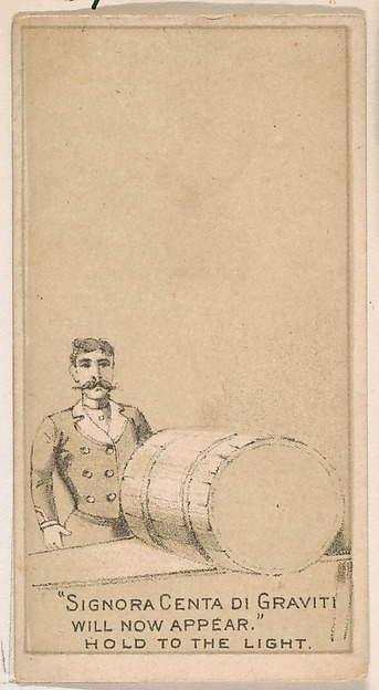 Signora Centa di Graviti..., from the Magic Changing Cards series (N223) issued by Kinney Tobacco Company