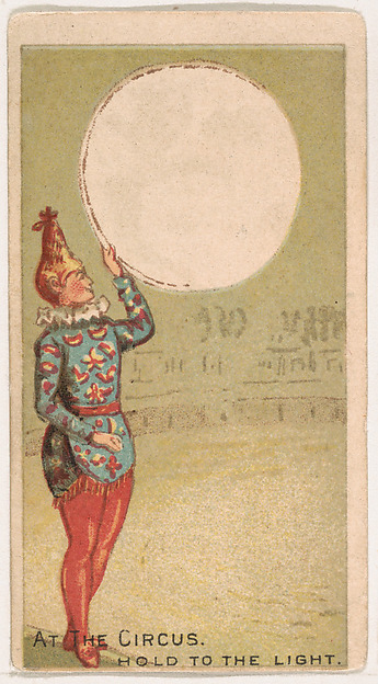 At the Circus, from the Magic Changing Cards series (N223) issued by Kinney Tobacco Company by Kinney Brothers Tobacco Company, The Metropolitan Museum of Art