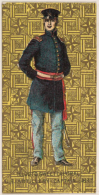 Captain, Artillery, United States Army, 1847, from the Military Series (N224) issued by Kinney Tobacco Company to promote Sweet Caporal Cigarettes