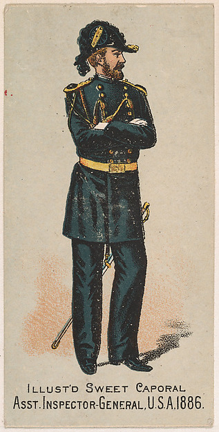 Assistant Inspector-General, United States Army, 1886, from the Military Series (N224) issued by Kinney Tobacco Company to promote Sweet Caporal Cigarettes