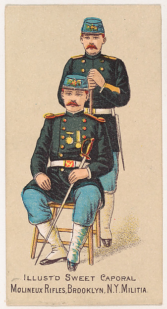 Molineux Rifles, Brooklyn, New York Militia, from the Military Series (N224) issued by Kinney Tobacco Company to promote Sweet Caporal Cigarettes