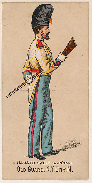 Old Guard, New York City Militia, from the Military Series (N224) issued by Kinney Tobacco Company to promote Sweet Caporal Cigarettes